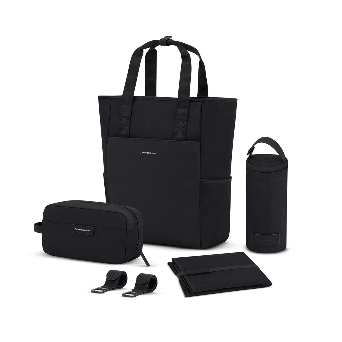 Kpten & Son Lindby Diaper Backpack All Black